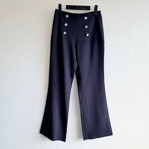 Jousse Paris Navy High-Waist Trousers